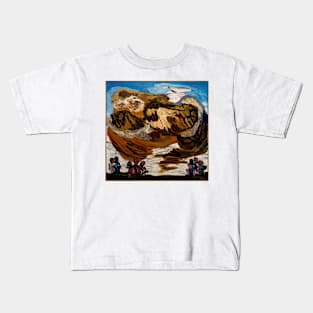 cloud clouds and people - Karel Appel Kids T-Shirt